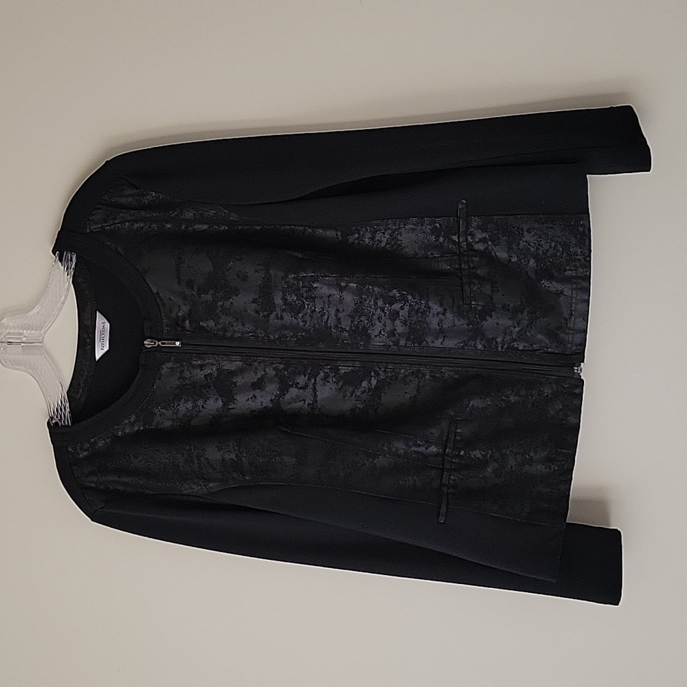 Northern Reflections Women's Navy Blue Zip-Up Jacket- Size XL